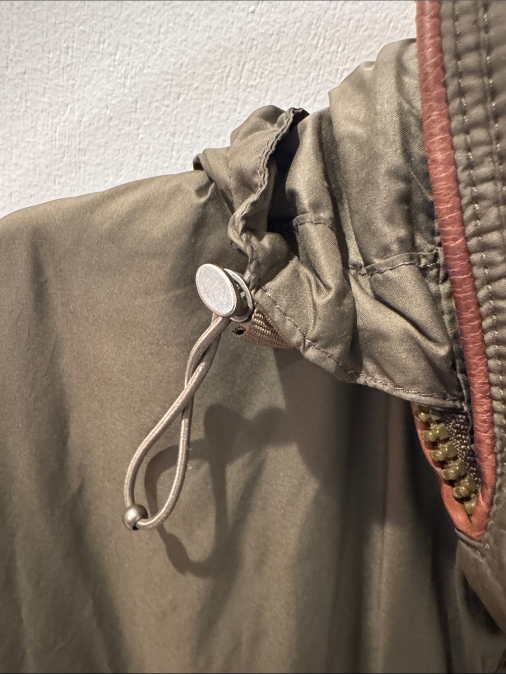 Polo Ralph Lauren Hooded Jacket XXL Olive Green Full Zip Windbreaker Coat Mens - Picture 4 of 8